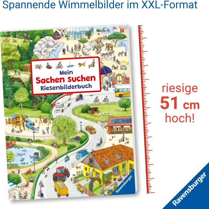 Produktbild Ravensburger Mein Sachen suchen Riesenbilderbuch (Deutsch, Susanne Gernhäuser, 2022)