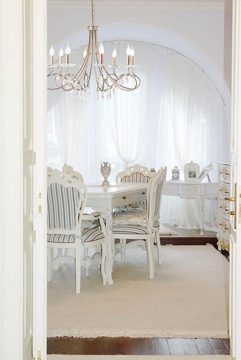 Immagine prodotto Elstead Lighting Lampadario Christina E14 a 8 luci argento, oro, Made in UK (70 cm)