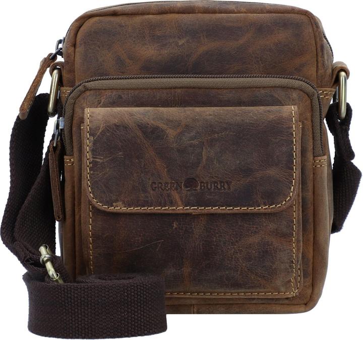 Actual product image Greenburry Vintage shoulder bag leather 18 cm