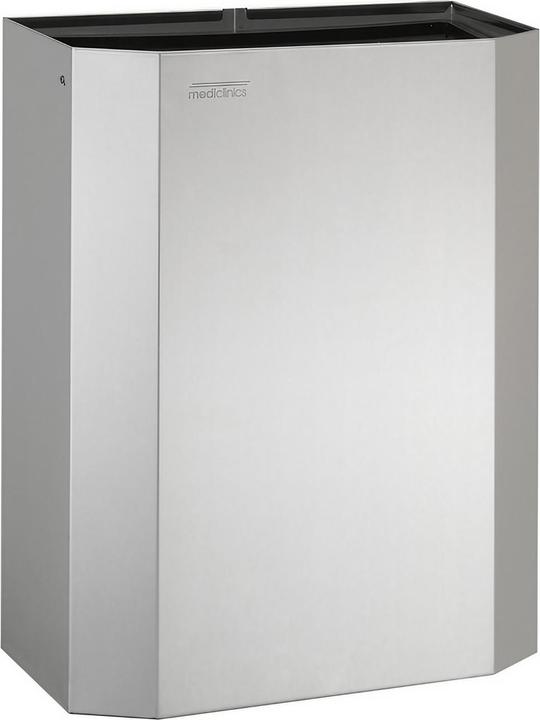 Produktbild Valera Mediclinics Abfallbehälter Edelstahl glänzend 25 L offen mit Innenring und 4 Kunststofffüssen (25 l)