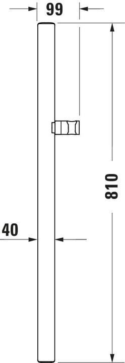 Nutritional values and ingredients Duravit Showers and accessories Shower rail 800 black matt