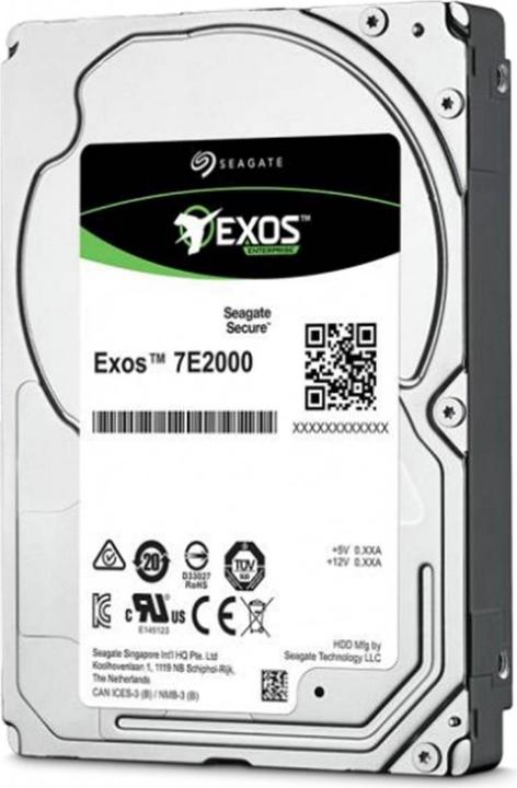 Image du produit Seagate Disque dur Exos 7E2000 Enterprise Capacity, 2.5 pouces, SAS SED cache, 512e (1.02 To, 2.5", CMR)