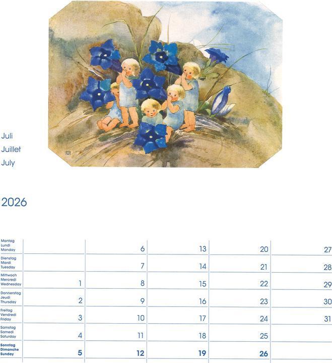 Produktbild Cosa Bildkalender Mili Weber (23 x 27 cm, Harter Einband, Deutsch, Französisch, Italienisch, Englisch)