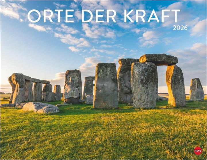 Actual product image Orte der Kraft Posterkalender 2026 (44 x 34 cm, Hardcover, German)
