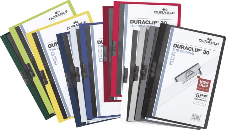 Image du produit Durable Dossier à pince DURACLIP, DIN A4, plastique, avec clip (A4, 25 x)