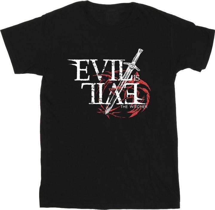 Immagine prodotto Netflix The Witcher Evil Is Evil Maglietta Uomo (M)