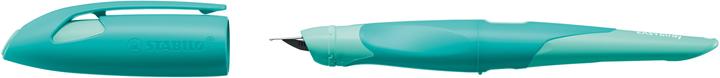 Actual product image STABILO Ergonomic school fountain pen for right-handers with standard nib M - EASYbirdy Pastel (Mint, Green, 1 x)