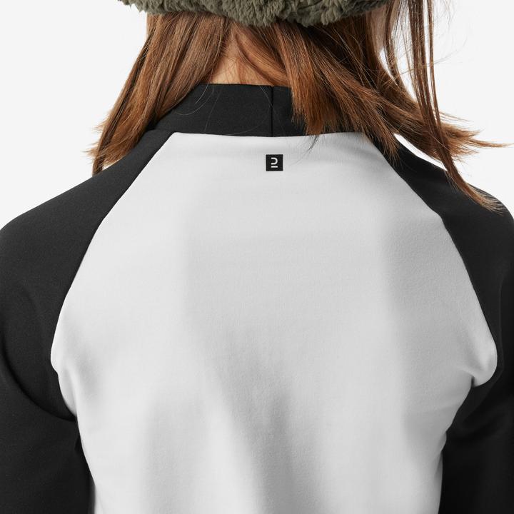 Produktbild Wedze Skiunterwäsche Funktionsshirt Kinder - BL 500 schwarz/weiss mit Motiv (100 C)