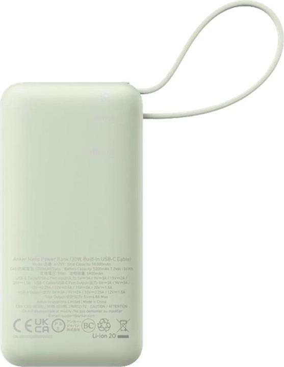 Actual product image Anker 545 Nano Power Bank 10000mAh PD 30W green (10000 mAh, 30 W, 30 Wh)