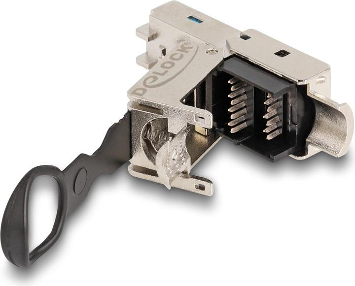 Immagine prodotto Delock Spina RJ45 cablabile in campo Cat.6A con capocorda a pressione e a trazione senza attrezzi (Connettore del cavo di rete)