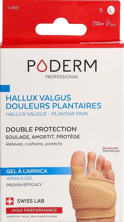 Produktbild Poderm Doppelschutz für Hallux Valgus Ballenzeh & Fusssohlenschmerzen (Fussdeodorant & -puder, 202.50 ml)