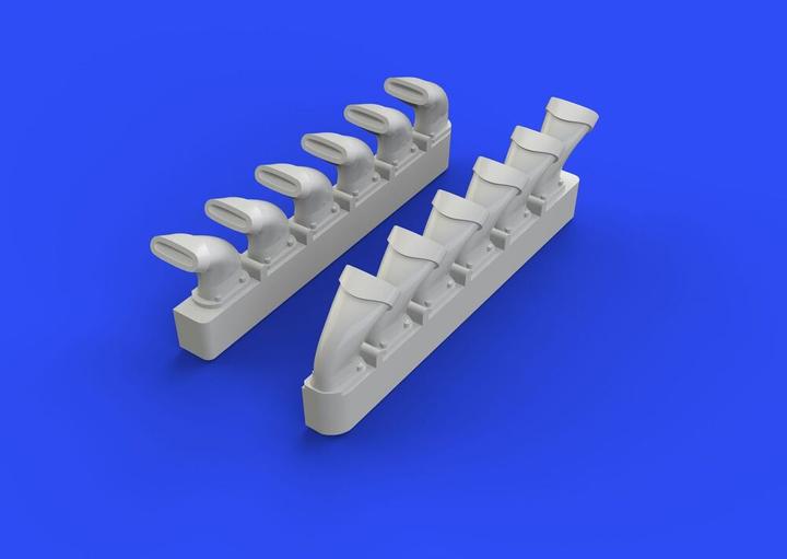Actual product image Eduard Spitfire exhaust stacks-fishtail f.Eduar
