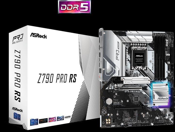 Image du produit AsRock Z790 Pro RS (LGA 1700, Intel Z790, ATX)