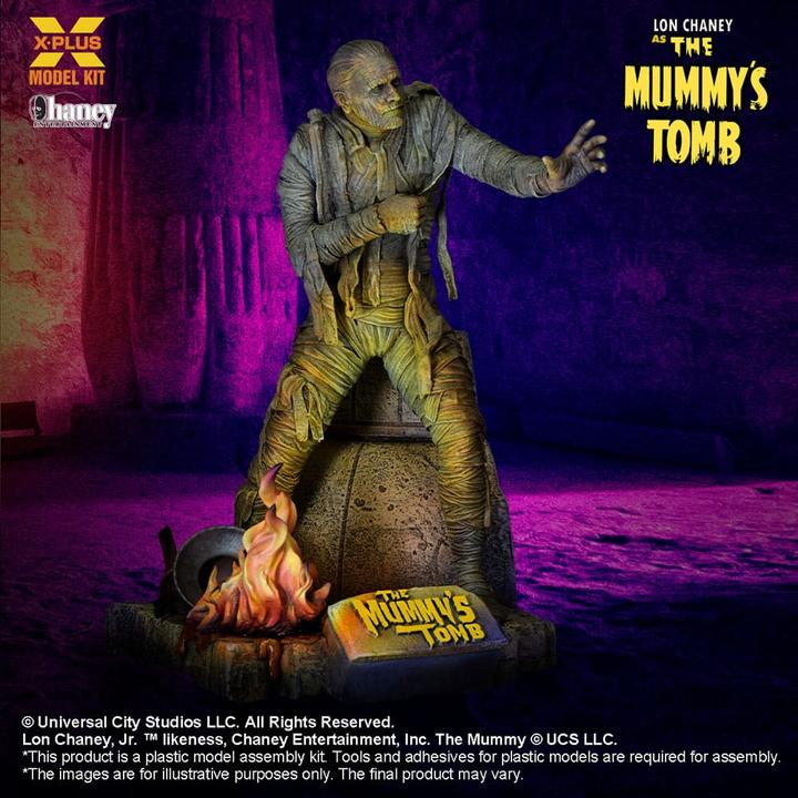 Immagine prodotto X-Plus La Tomba della Mummia Kit di modellini in plastica 1/8 Lon Chaney Jr. come Mummia 23 cm