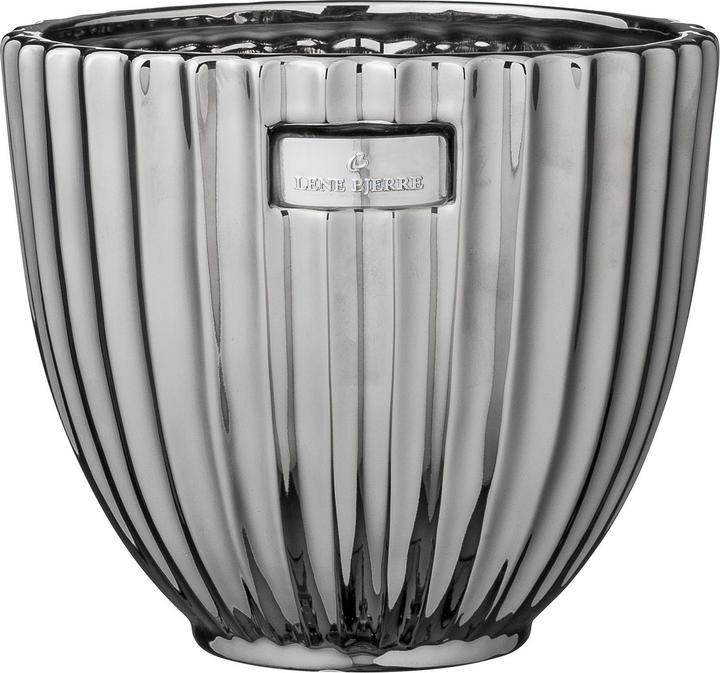 Actual product image Lene Bjerre Flowerpot Rosalie 18 x 16 cm, Silver (18 cm)