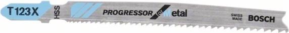 Image du produit Bosch Professional Zubehör Lame de scie sauteuse PRO Metal thick and thin T123XF, 100 mm, 25 pcs.