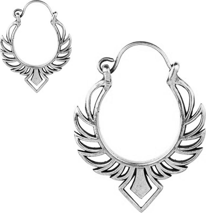 Produktbild Star Piercing Ohrring silber Flügel des Ikarus (Messing)