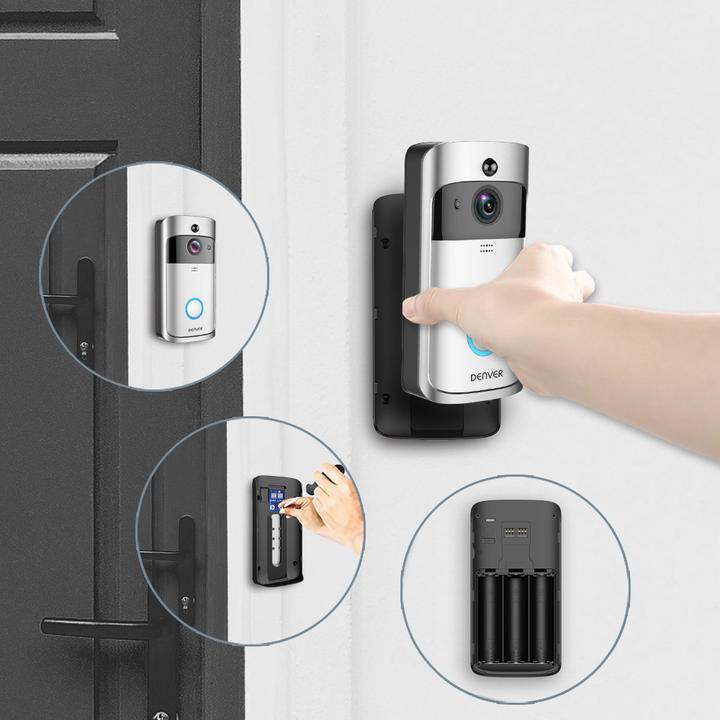 Produktbild Denver Türsprechanlage VDB-110 inkl. Innenraum-Alarm (WLAN)