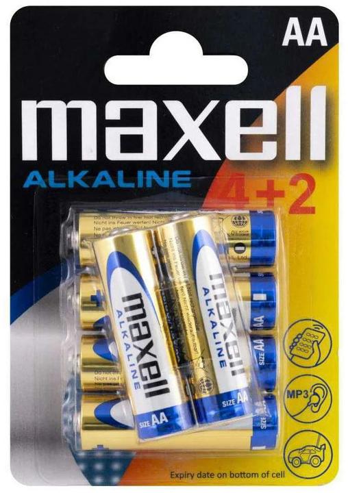 Actual product image Maxell Alkaline LR6 (6 pcs., AA)