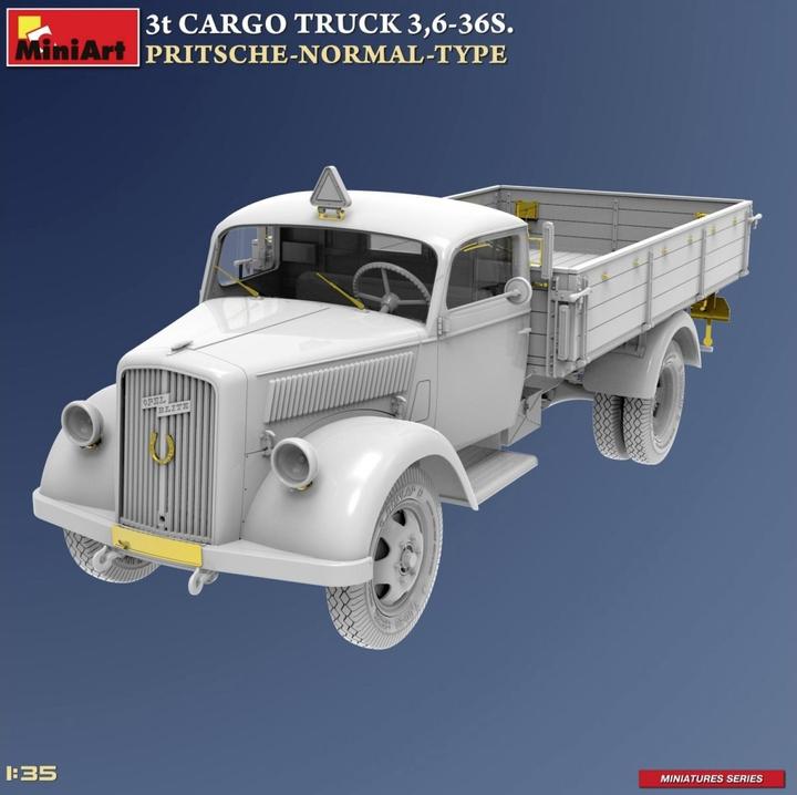 Actual product image 1:35 3t Cargo Truck 3,6-36S Platform Wagon