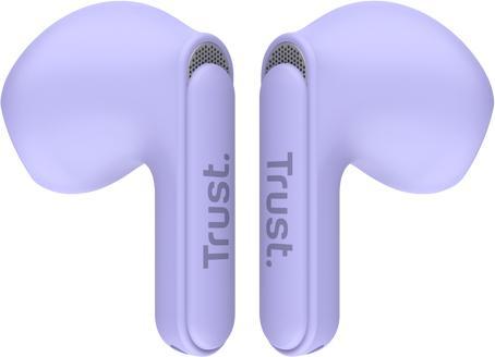Actual product image Trust Yavi Bt Enc Earphones Purple (ANC, 23 h, Wireless)