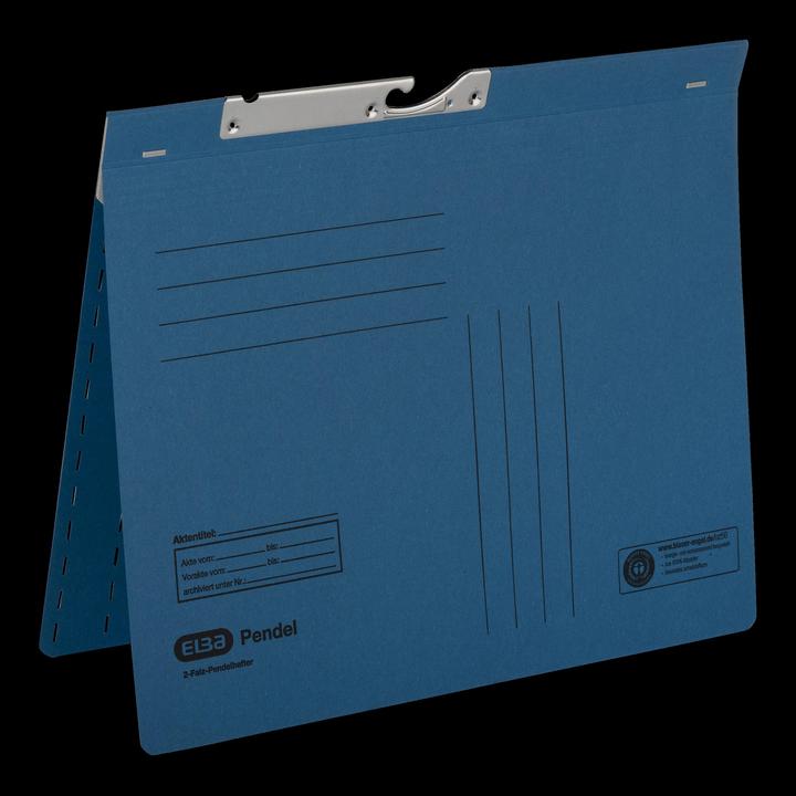 Produktbild Elba Zweifalz-Pendelhefter, DIN A4, Manilakarton, blau (A4, 25 x)