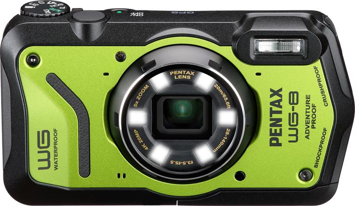 Productafbeelding RICOH Pentax WG-8 Groen (28 - 140 mm, 20 Mpx, 1/2,3'')