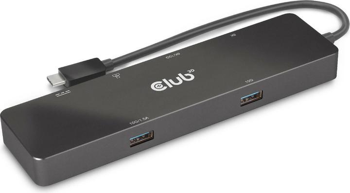 Club 3D Club3D USB-C Dock > HDMI/USB-C(8K)/2xUSB/USB-C(PD100W)/RJ45 retail (USB-C, 6 Ports)