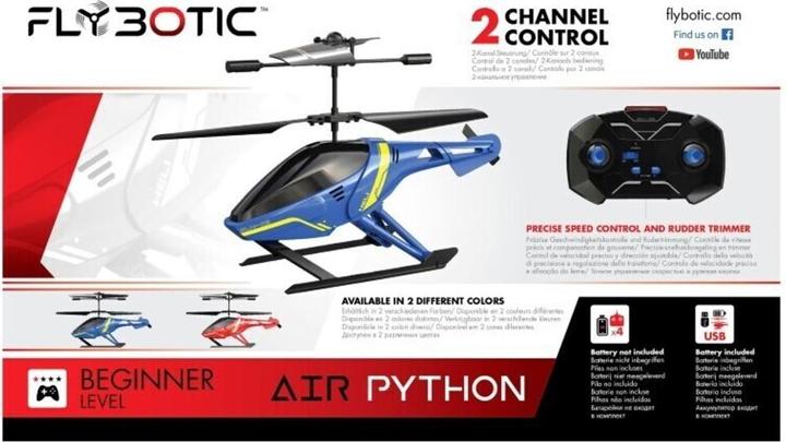 Actual product image Silverlit flybotic helicopter Air Python ass.