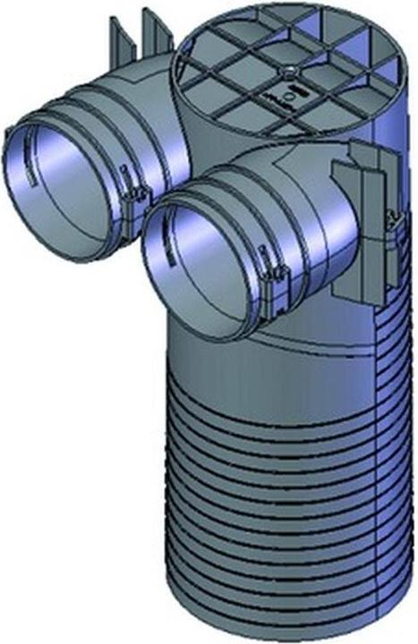 Actual product image Helios FRS-DWK 2-75/125, FlexPipe ceiling/wall box