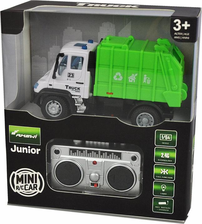 Immagine prodotto Amewi Mini camion raccolta rifiuti 1:64, RTR (RTR pronto all'uso)