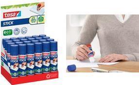 tesa ecoLogo Stick Klebestift, 10 g, Thekendisplay