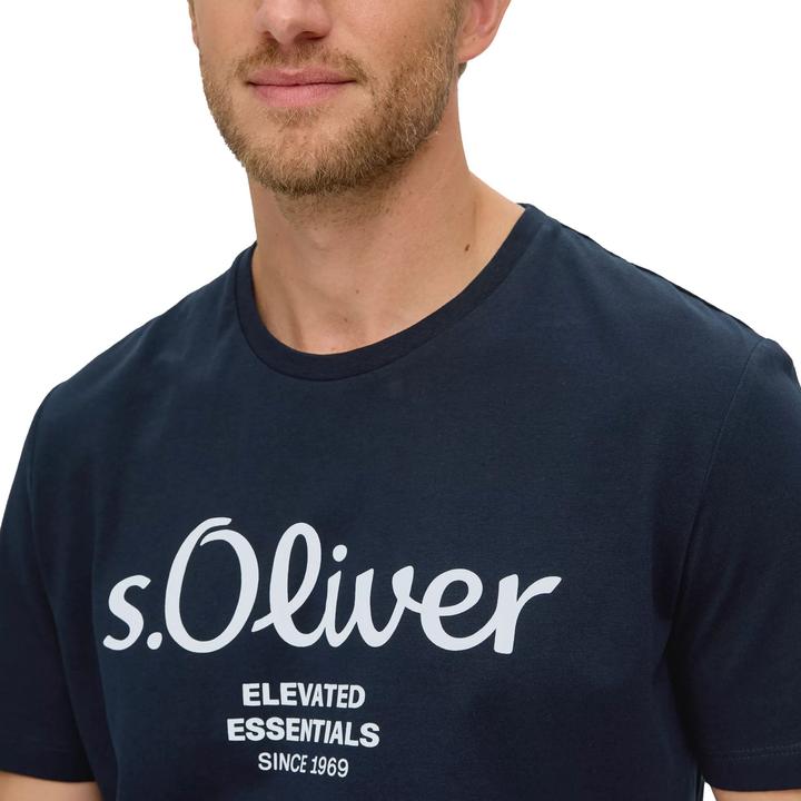 Produktbild S.Oliver T-Shirt Casual Bequem sitzend Logo T-Shirt (3XL)