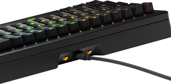 Actual product image Glorious GMMK 3 65 % Custom Gaming Keyboard - Pre-Built, ANSI (US), Fox Switches, black (US, Cable)