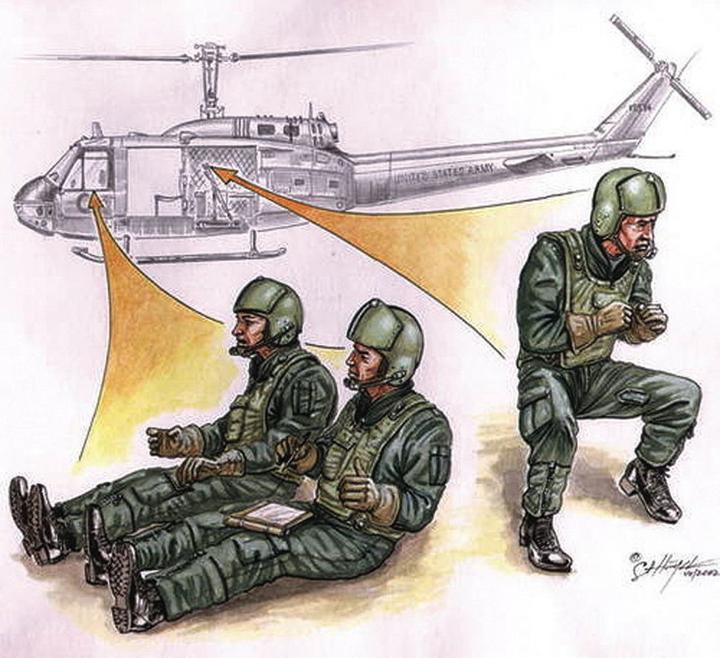 Actual product image CMK US Helicopter Crew Vietnam