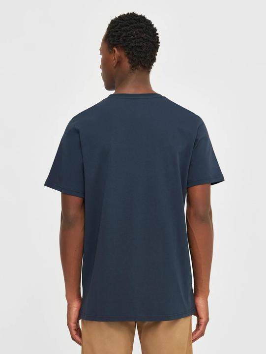 Produktbild KnowledgeCotton Apparel Badge Tee Total Eclipse (M)