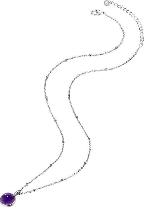 Image du produit Glanzstücke München Femme argent sterling améthyste argent 40,0 cm chaîne de base + 5,0 cm d'extension - 11038 (Argent Sterling, 40 - 45 cm)