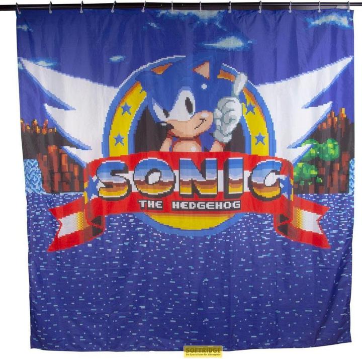 Immagine prodotto Fizz Creations Sonic the Hedgehog Tenda da doccia classica (180 x 180 cm)