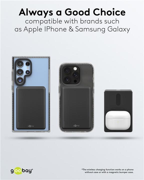 Produktbild Goobay Magnetische Wireless Powerbank 10.000 mAh (10000 mAh, 20 W)