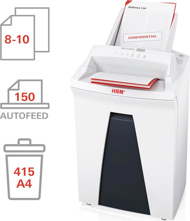 Produktbild HSM Aktenvernichter SECURIO AF 2083111 AF150 4,5x30mm (Partikelschnitt)