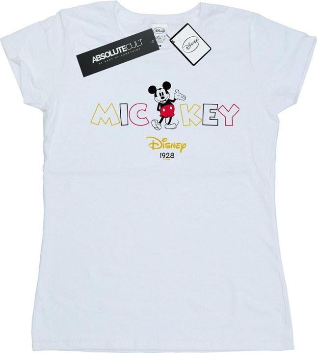 Actual product image Disney Womens/Ladies Mickey Mouse 1928 Cotton T-Shirt (XXL)