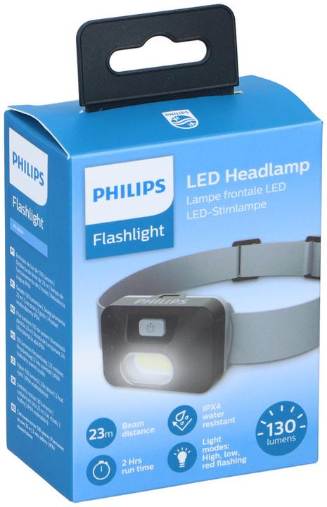 Actual product image Philips LED HEADLIGHT SFL1000H / 10 - 130 LUMENS - 3 LIGHT MODES (130 lm)