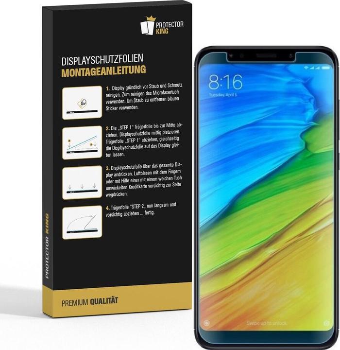 Produktbild Protectorking 4x Premium Displayschutzfolie 3D KLAR (4 Stück, Xiaomi Redmi 5 Plus)
