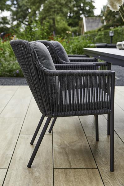 Actual product image Hartman Cairo stacking chair Rope with cushion