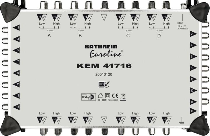 Actual product image Kathrein Euroline KEM 41716 cascade 17 inputs (Multi switch)