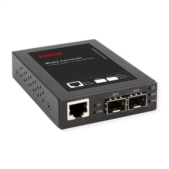 Produktbild Roline Gigabit Konverter, RJ-45 - Mini-GBIC