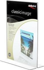 Image du produit Deflecto Porte-noms de table Acrylique 48701 transparent A5