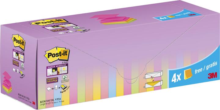 Immagine prodotto Post-it Z-Notes super appiccicosi 20 + 4 (8 x 8 x 25 cm)
