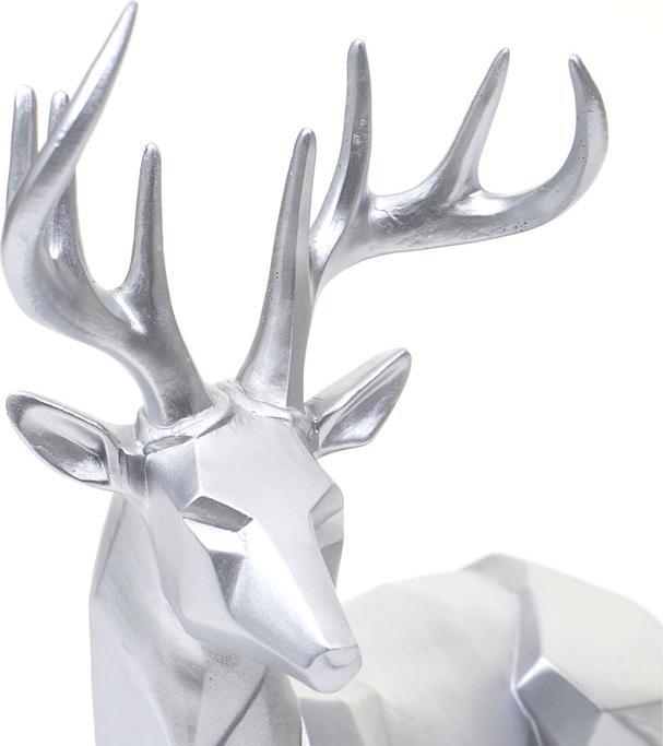 Produktbild Swisshandel24 Deko Figur Hirsch, Reh Deko-Hirsch Tierfigur Skulptur Statue, liegend Indoor/Outdoor, Polyresin 33x3