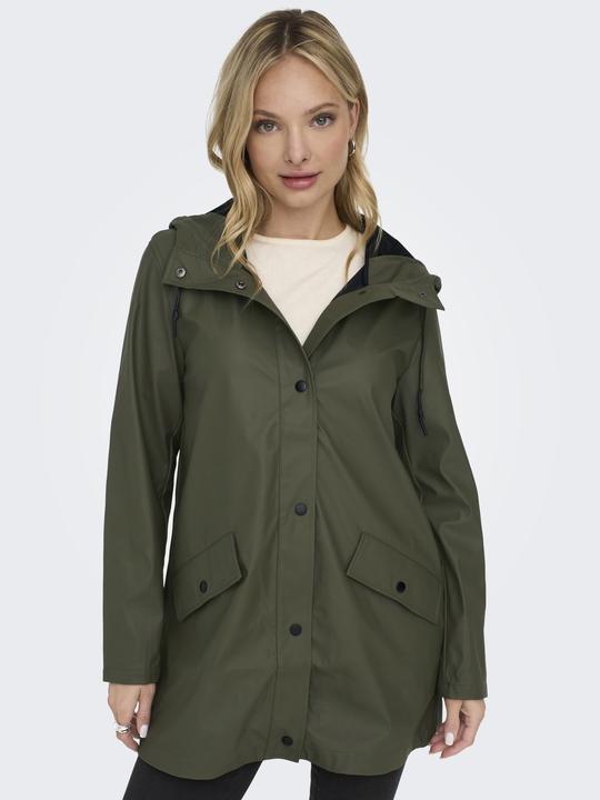 Produktbild Only Einfarbiger Regenjacke Regenmantel (L)